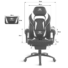 Kép 6/8 - Spirit of Gamer szék - MUSTANG White (állítható dőlés / magasság; kihajtható lábtartó; max.120kg-ig, fehér)