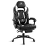 Kép 1/8 - Spirit of Gamer szék - MUSTANG White (állítható dőlés / magasság; kihajtható lábtartó; max.120kg-ig, fehér)