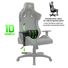 Kép 10/14 - Spirit of Gamer szék - NEON Green (állítható dőlés / magasság / kartámasz; max.100kg-ig, zöld)