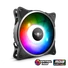 Kép 1/9 - Spirit of Gamer Cooler 12cm - CENTRAL RGB V120IN (25,3dB; max. 39,6 m3 / h; 3pin csatlakozó(Molex); ház hűtésre, RGB LED)