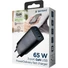 Kép 3/3 - Gembird 3-port GaN 67W univerzális hálózati töltő adapter fekete QC 3.0, PD