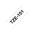 Kép 1/3 - BROTHER P-Touch TZE-151 black on clear 24mm