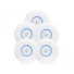 Kép 1/3 - UBiQUiTi Wireless Access Point DualBand 1x1000Mbps, 1,317Gbps, PoE tápegység nélkül, beltéri - UAP-AC-LR-5 (5db / csomag)