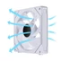 Kép 6/10 - Ventilátor Lian Li UNI FAN SL-INF 140 ARGB Reverse 140mm, fehér