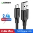 Kép 2/3 - UGREEN USB-A - Micro USB kábel 1m fekete (60136)