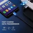Kép 3/5 - UGREEN USB-Mikro USB-kábel QC 3.0 2,4A 1m fekete (60146)