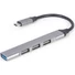 Kép 1/3 - Gembird 4-portos USB-C - USB 3.0 hub szürke