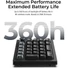 Kép 5/8 - Keychron V0 Ultra 8K Bluetooth / vezeték nélküli Silk POM Red mechanikus numerikus billentyűzet fekete