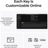 Kép 8/8 - Keychron V0 Ultra 8K Bluetooth / vezeték nélküli Silk POM Red mechanikus numerikus billentyűzet fekete