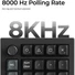 Kép 4/8 - Keychron V0 Ultra 8K Bluetooth / vezeték nélküli Silk POM Banana mechanikus numerikus billentyűzet fekete
