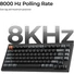 Kép 2/4 - Keychron V1 Ultra 8K Bluetooth / vezeték nélküli magyar Silk POM Red mechanikus billentyűzet fekete