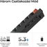 Kép 7/8 - Keychron V6 Ultra 8K Bluetooth / vezeték nélküli magyar Silk POM Banana mechanikus billentyűzet fekete