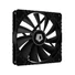 Kép 3/5 - ID-Cooling Cooler 14cm - WF-14025-XT BLACK (32,6dB, max. 130,48 m3 / h, 4pin PWM, fekete)