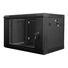 Kép 1/3 - LANBERG WF01-6406-10B wall-mounted rack 19inch demounted flat pack 6U/600x450mm black
