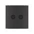 Kép 4/8 - LANBERG Wall mount cabinet 19inch 12U 600x600 steel doors black flat pack
