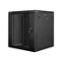 Kép 4/5 - LANBERG WF01-6612-10B Lanberg 19 fali rack szekrény 12U 600x600mm fekete (üvegajtó)