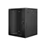 Kép 3/5 - LANBERG WF01-6615-10B Lanberg 19 fali rack szekrény 15U 600x600mm fekete (üvegajtó)