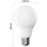 Kép 3/5 - Emos ZQ5E51 1055lm meleg-fehér E27 LED fényforrás