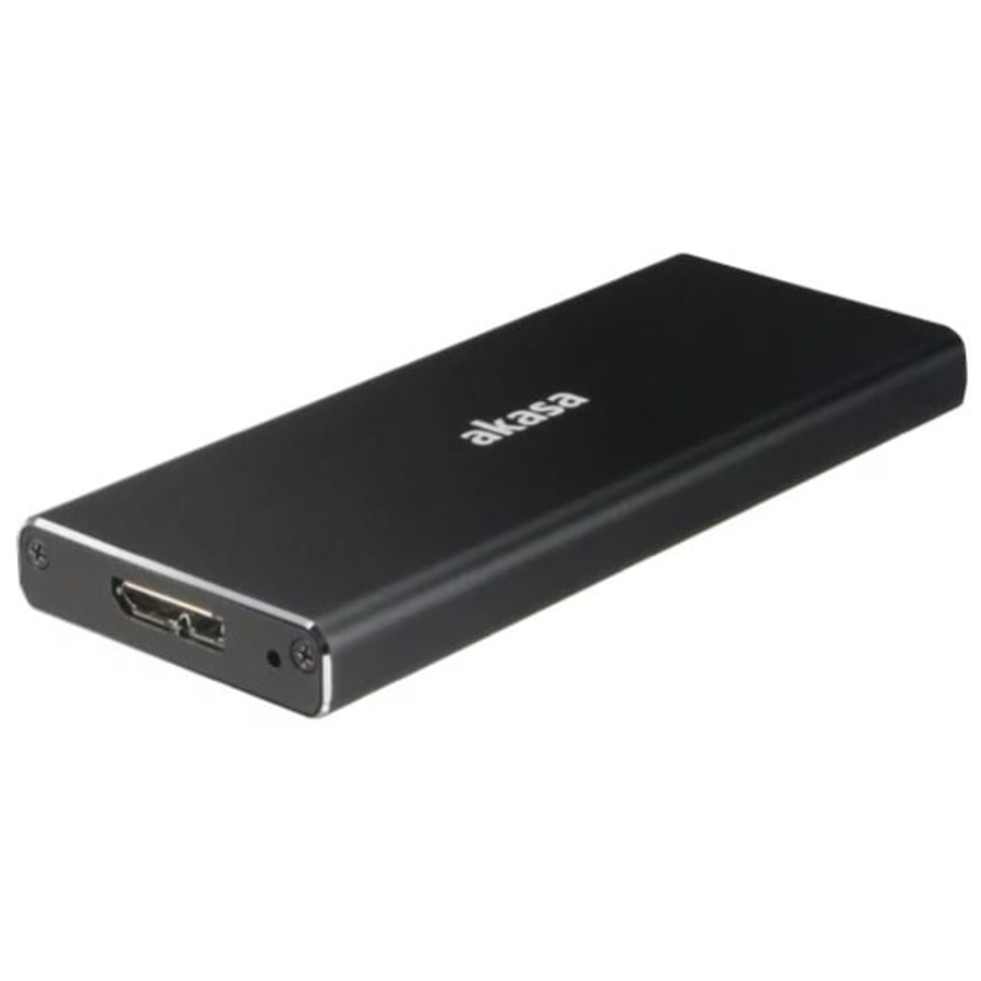 SSD beépítő keret Akasa M.2 NGFF - USB 3.1 Fekete (2230, 2242, 2260 & 2280)